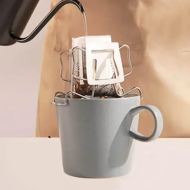 Kaffeefilterhalter aus Edelstahl – Küchenorganizer zum Aufbrühen