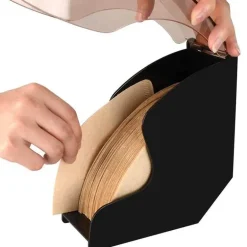 Kaffeefilterspender mit Acrylabdeckung – Barista-Regal-Organizer für Papierfilter