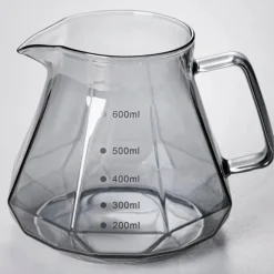 Kaffeekaraffe aus Glas – 600 ml Pour Over Filterkanne
