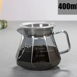 Kaffeekaraffe aus Glas – 600 ml Pour Over Filterkanne