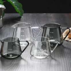 Kaffeekaraffe aus Glas – 400–600 ml, wiederverwendbar, für Kaffee, Milch, Tee, Saft