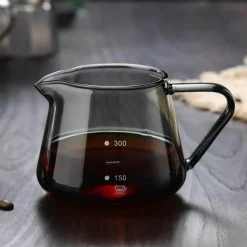 Kaffeekaraffe aus Glas – 400–600 ml, wiederverwendbar, für Kaffee, Milch, Tee, Saft