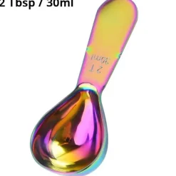 Kaffeelöffel aus Edelstahl – Ergonomischer Messlöffel für 12 EL für perfekten Kaffeegenuss