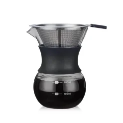 Kaffeemaschine aus Edelstahlglas – langlebiger Filter