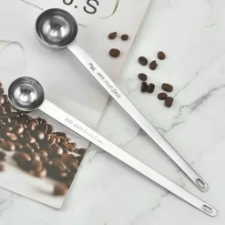 Kaffeemesslöffel-Set aus Edelstahl – langer Griff für das Café zu Hause