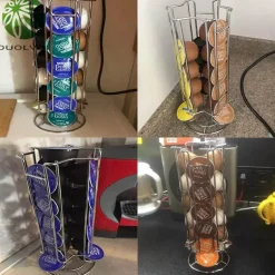 Kaffeepadhalter – Metallgestell für 18 Nespresso Dolce Gusto Kapseln