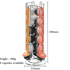 Kaffeepadhalter – Metallgestell für 18 Nespresso Dolce Gusto Kapseln