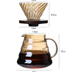 Kaffeeperkolator aus Glas – Umweltfreundliche, wiederverwendbare Filterkaffeemaschine