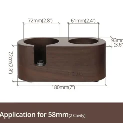 Kaffee-Stampfstation aus Holz – Zubehör für Espressomaschinen