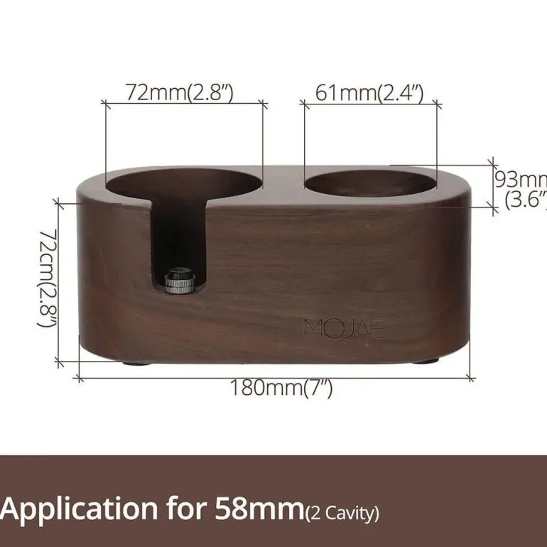 Kaffee-Stampfstation aus Holz – Zubehör für Espressomaschinen