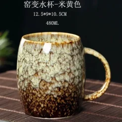 Kaffeetasse aus Keramik – 480 ml Teetasse aus Porzellan