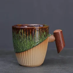 Kaffeetasse aus Keramik – Elegante Latte-Tasse aus Porzellan für das Homeoffice