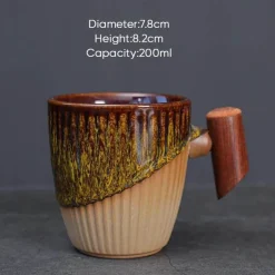 Kaffeetasse aus Keramik – Elegante Latte-Tasse aus Porzellan für das Homeoffice