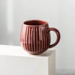 Kaffeetasse aus Keramik mit Farbverlaufsglasur – Retro-Tasse im japanischen Stil, 480 ml