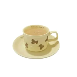 Kaffeetasse aus Keramik mit Bärenmotiv – Vintage-Keramik für Bärenliebhaber