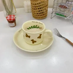 Kaffeetasse aus Keramik mit Bärenmotiv – Vintage-Keramik für Bärenliebhaber