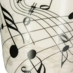 Kaffeetasse mit Musiknoten – kreative Teetasse aus Keramik
