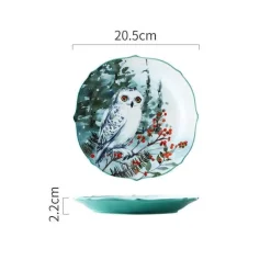 Kaffeetassen- und Untertassenset aus Keramik mit Tiermuster – 200 ml