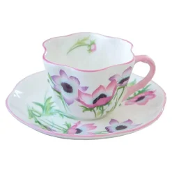 Kaffeetassen- und Untertassen-Set aus Bone China – elegantes Geschirr für das Home Office