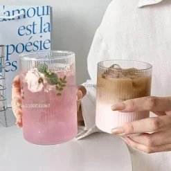 Kaffeetassen-Set aus Borosilikatglas – hitzebeständiges Trinkgeschirr für heiße und kalte Getränke