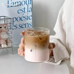 Kaffeetassen-Set aus Borosilikatglas – hitzebeständiges Trinkgeschirr für heiße und kalte Getränke