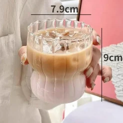 Kaffeetassen-Set aus Borosilikatglas – hitzebeständiges Trinkgeschirr für heiße und kalte Getränke