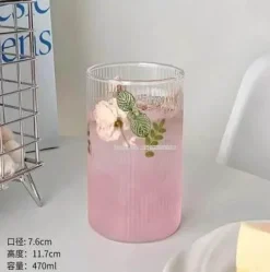 Kaffeetassen-Set aus Borosilikatglas – hitzebeständiges Trinkgeschirr für heiße und kalte Getränke