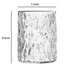 Kaffeetassen-Set aus geripptem Glas – elegantes Trinkgeschirr für heiße Getränke
