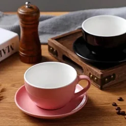 Kaffeetassen-Set aus Keramik – Elegantes Trinkgeschirr aus Porzellan für die Küche zu Hause