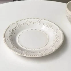 Kaffeetassen-Set aus Keramik – 250 ml, weiße Tasse mit Untertasse für Tee