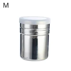 Kakaopulverstreuer - Kaffeegewürzstreuer aus Edelstahl mit Deckel