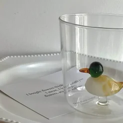 Kaktus-Hase-Entchen-Glasbecher - Süßes Tischdekor-Trinkgeschirr
