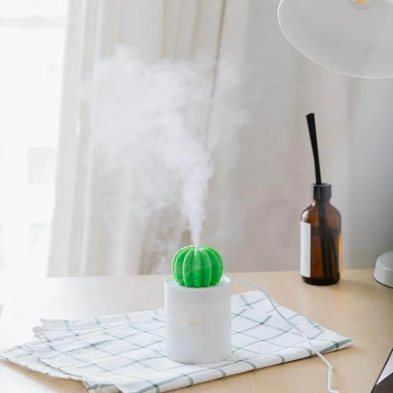 Kaktus-Luftbefeuchter – Ultraschall-Diffusor für ätherische Öle