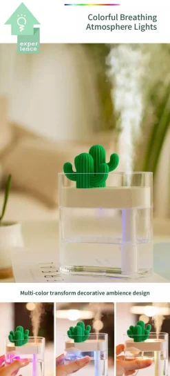 Kaktus-Ultraschall-Luftbefeuchter – Stilvoller Luftbefeuchter