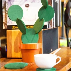 Kaktus-Untersetzer-Set – rutschfeste Getränkeuntersetzer