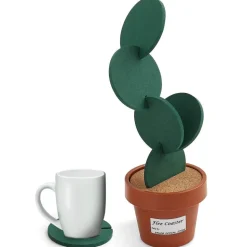 Kaktus-Untersetzer-Set – rutschfeste Getränkeuntersetzer