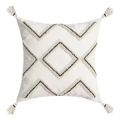 Kamelien-Jacquard-Kissenbezug – Luxuriöses nordisches Dekokissen für das Wohnzimmer