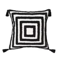 Kamelien-Jacquard-Kissenbezug – Luxuriöses nordisches Dekokissen für das Wohnzimmer