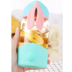 Kaninchen-Milchbecher – Süßes Trinkgeschirr aus Glas für Kinder