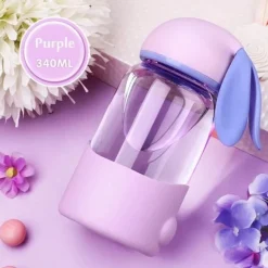 Kaninchen-Milchbecher – Süßes Trinkgeschirr aus Glas für Kinder