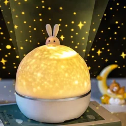 Kaninchen-Nachtlichtprojektor - Süße Kinderlampe