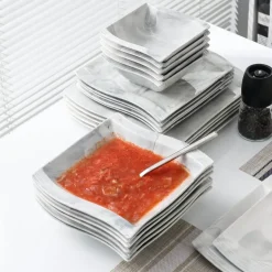 Kari Porzellan Tafelservice - Elegantes Geschirr für die gesellige Runde