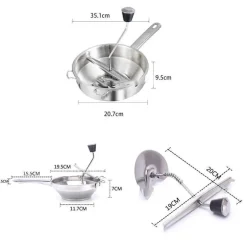 Kartoffelstampfer aus Edelstahl – Küchenwerkzeug für glattes Kartoffelpüree