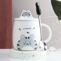 Katzenbecher-Set – süße Cartoon-Kaffeetassen