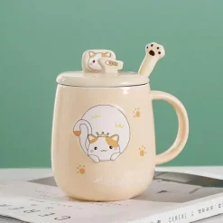 Katzenbecher-Set – süße Cartoon-Kaffeetassen