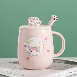 Katzenbecher-Set – süße Cartoon-Kaffeetassen