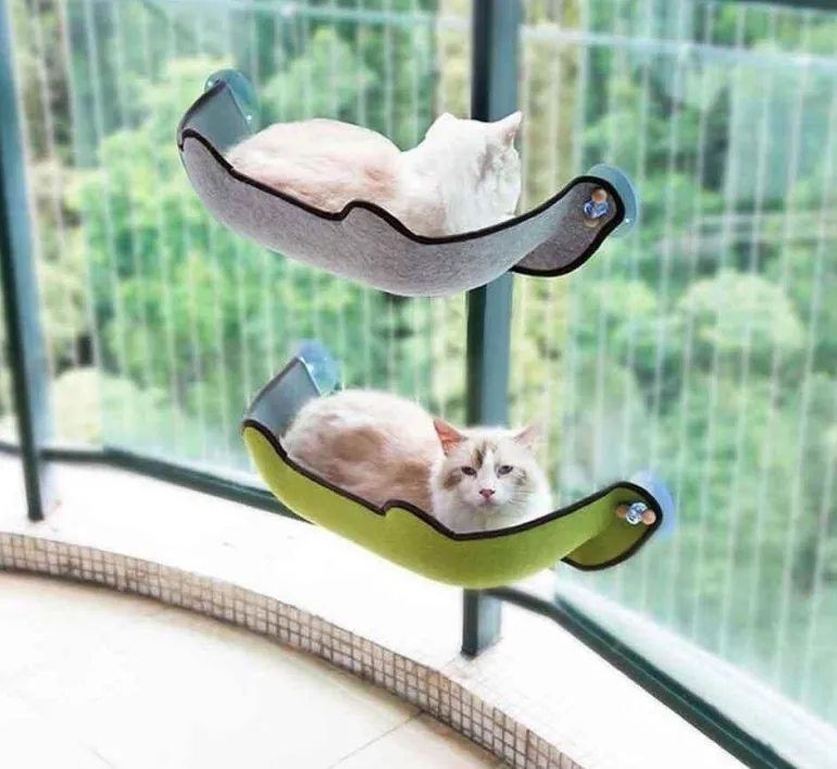 Katzenfensterhängematte – Gemütliches Haustierbett für Katzen
