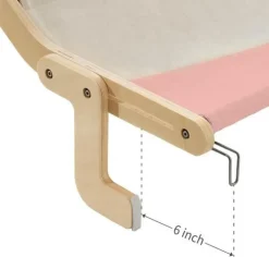 Katzenfenstersitz aus Holz – Hängendes Katzenbett zum Sonnenbaden