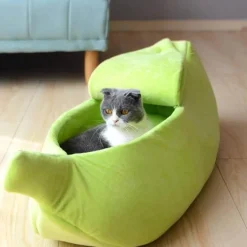 Katzenhaus aus Bananenschale – Gemütlicher Unterschlupf für Haustiere in 4 Farben