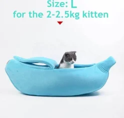 Katzenhaus aus Bananenschale – Gemütlicher Unterschlupf für Haustiere in 4 Farben